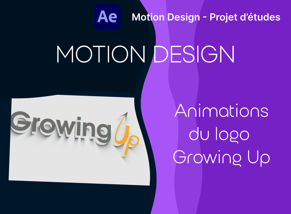 Motion Design : animation du logo Growing Up