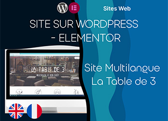 Site Web – WordPress/Elementor :La Table de 3