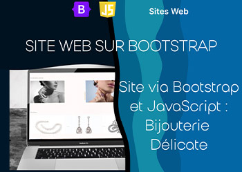Site Web Bootstrap & JavaScript : Bijouterie Délicate