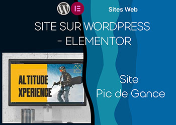 Site Web – WordPress/Elementor : Pic de Gance