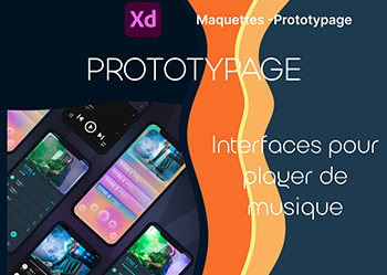 Prototype d’un player de musique – propositions suivant 3 courants de designs.